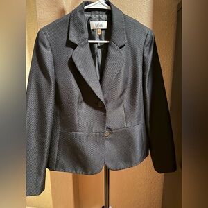 Le Suit Textured Black Blazer for Women